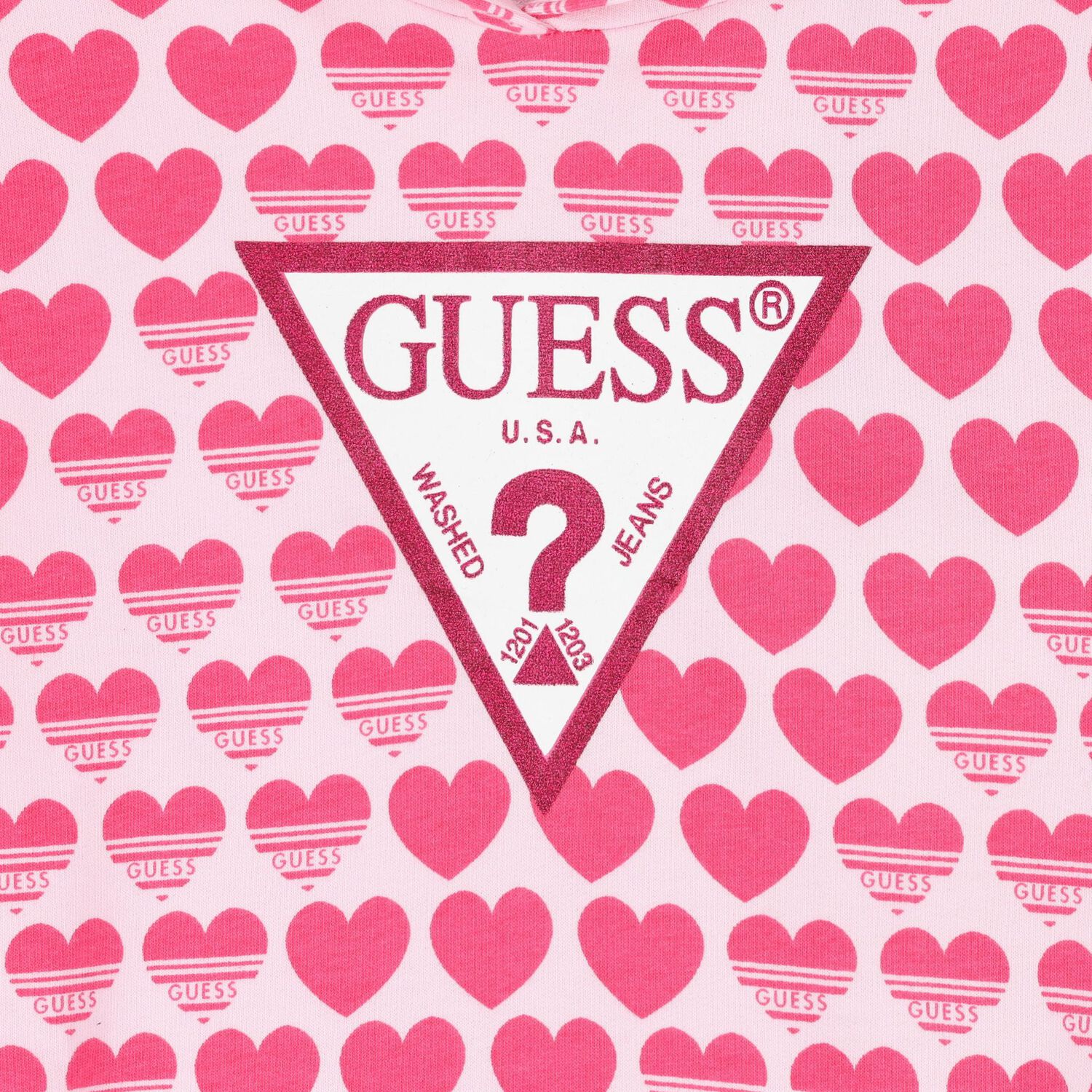 Girls Pink Logo Dress, 1, hi-res