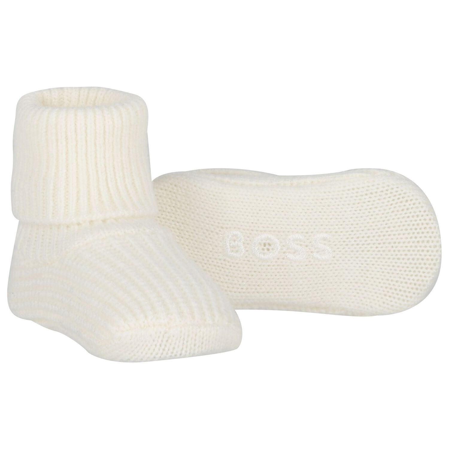 Ivory Baby Hat & Booties Gift Set, 1, hi-res