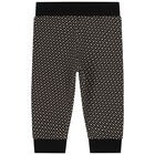 Baby Boys Beige & Black Logo Tracksuit, 1, hi-res