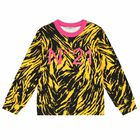 Girls Yellow Logo Sweatshirt, 1, hi-res