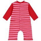 Baby Girls Pink & Red Heart Romper, 1, hi-res