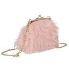 Girls Pink Fringe Handbag, 1, hi-res