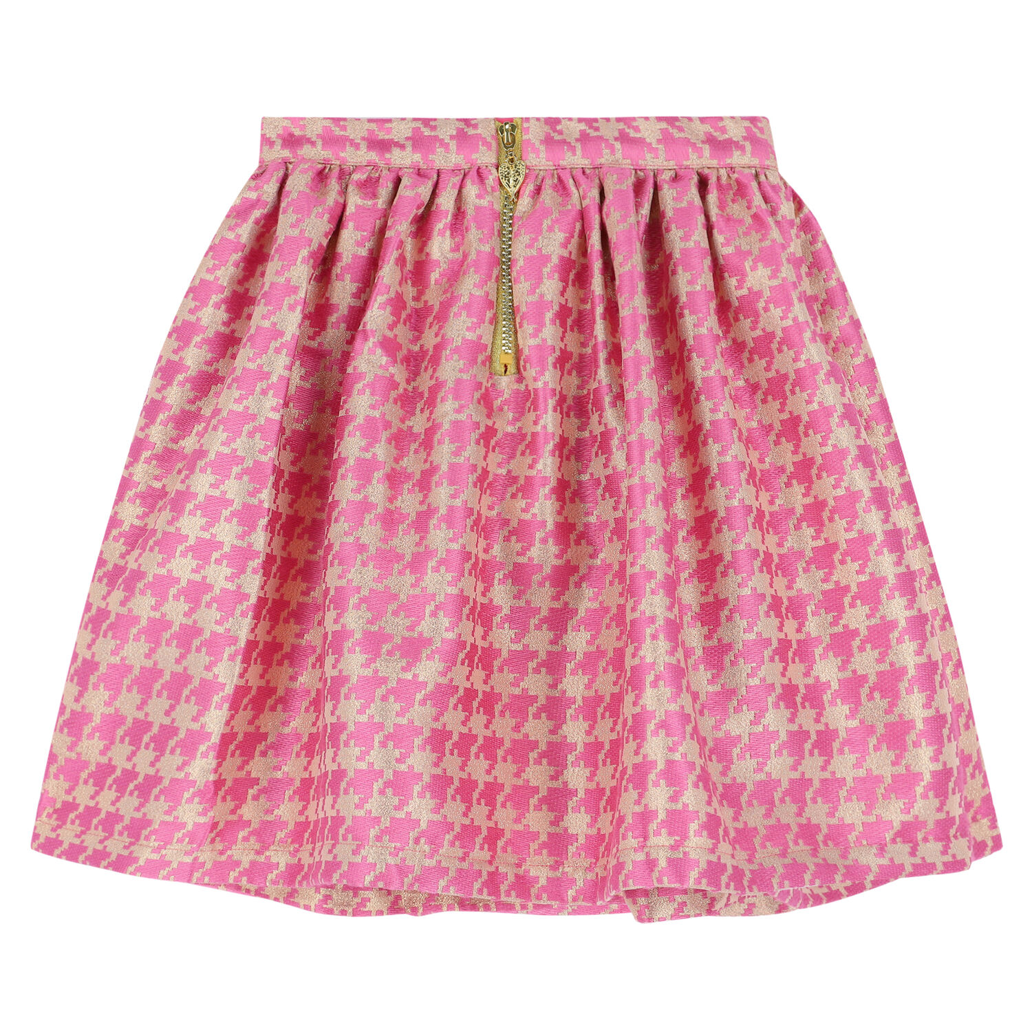 Girls Pink & Gold Skirt, 2, hi-res