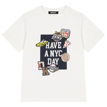 Boys White Logo T-Shirt