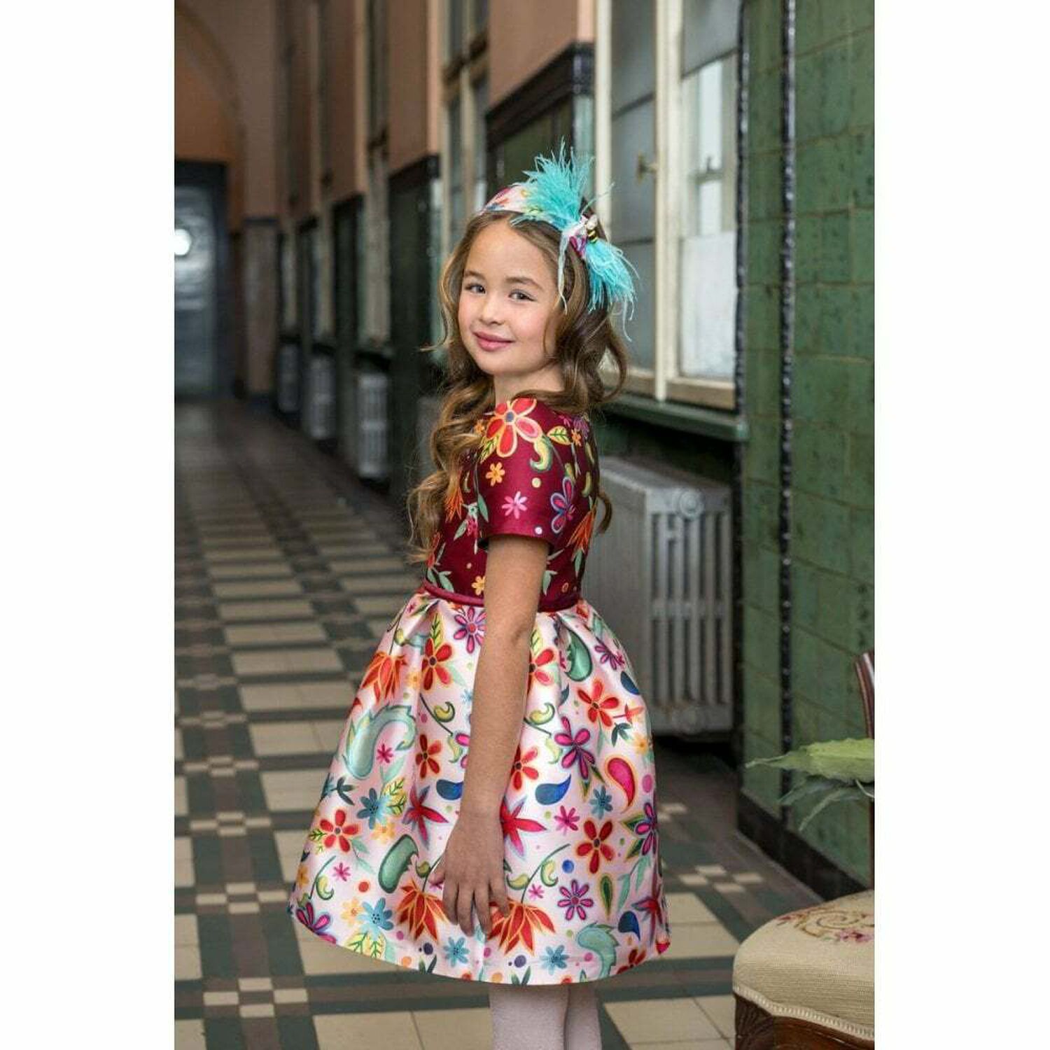 Girls Satin special Occasion Dress, 1, hi-res image number null