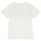 Boys Ivory Zig Zag Logo T-Shirt        , 1, hi-res