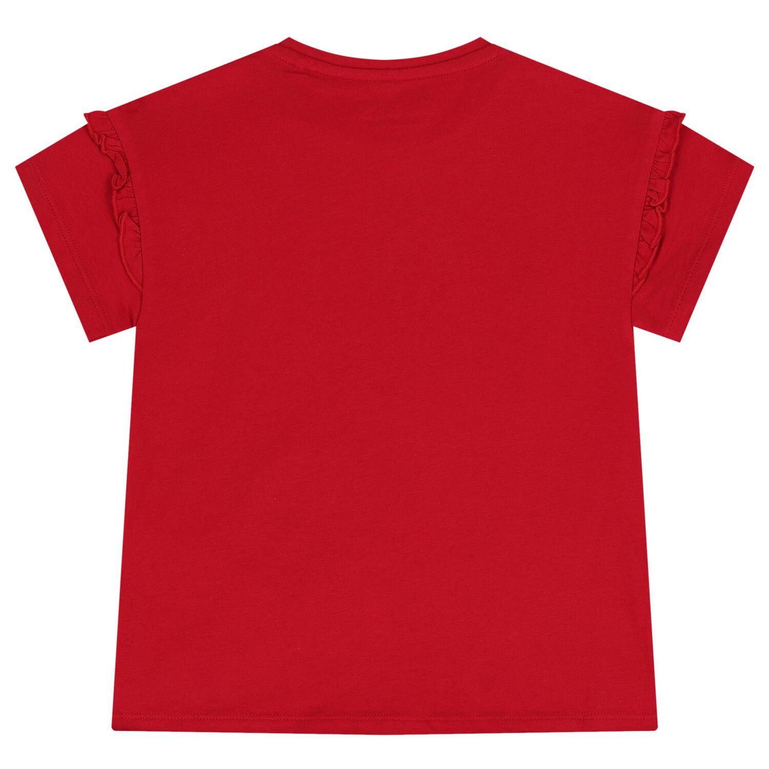 Girls Red Logo T-Shirt, 1, hi-res