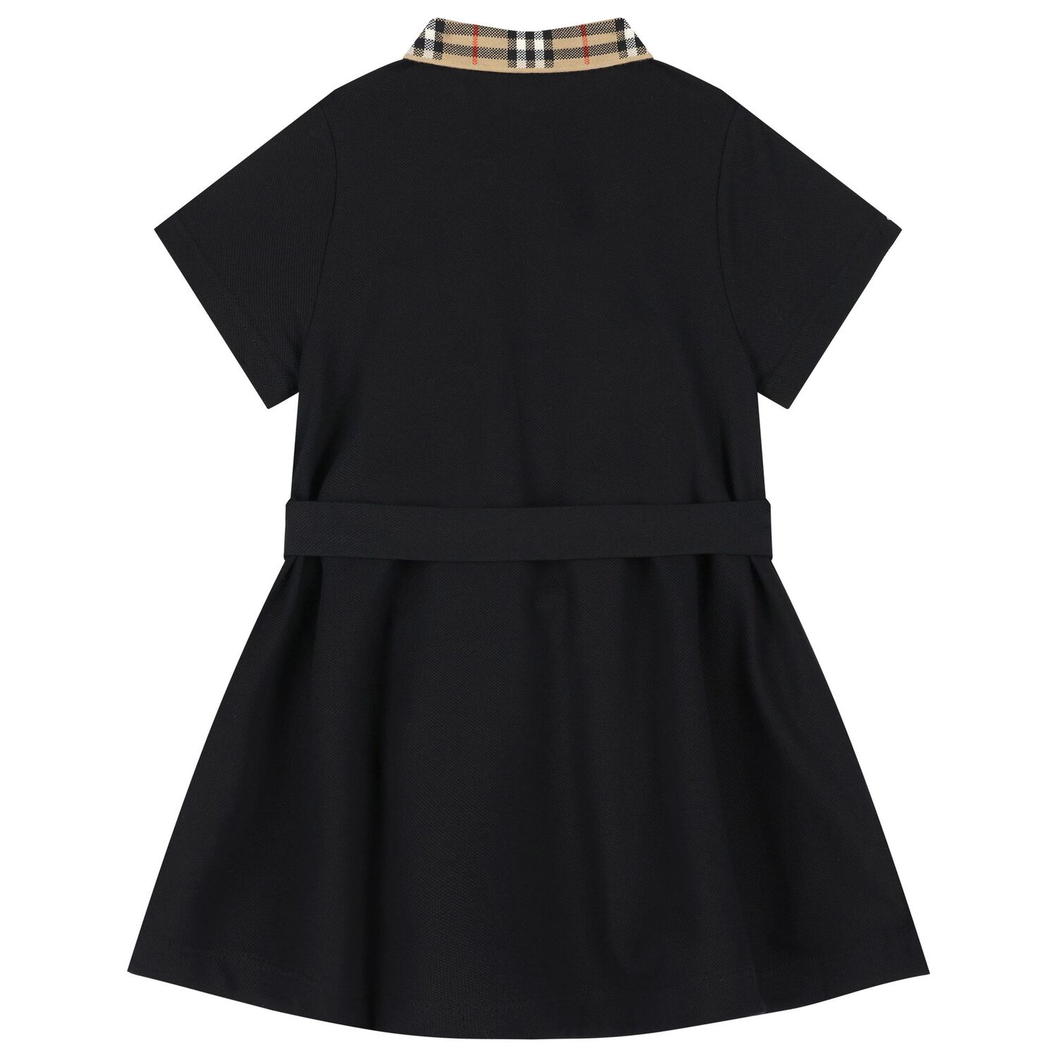 Girls Black Logo Polo Dress, 1, hi-res image number null