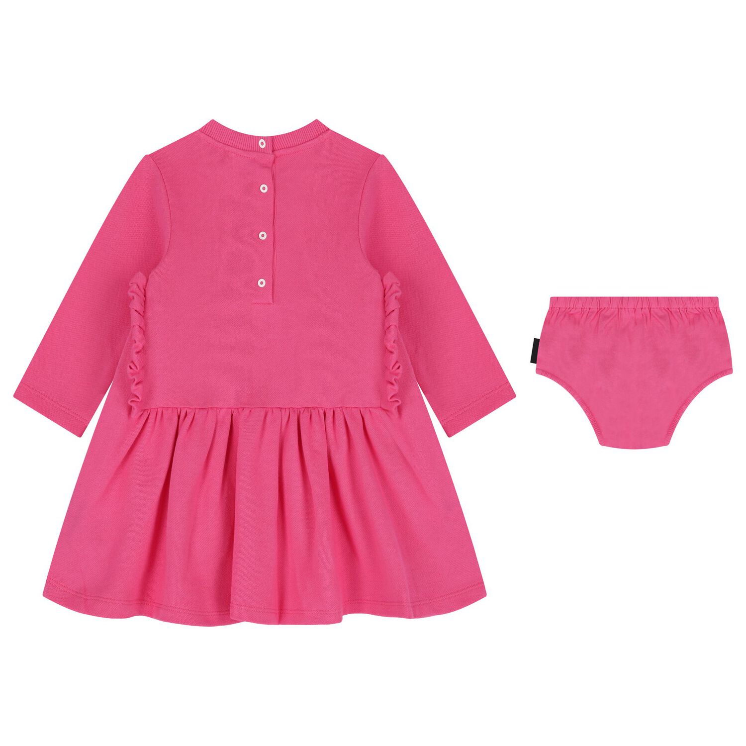 Younger Girls Pink Logo Dress Set, 1, hi-res