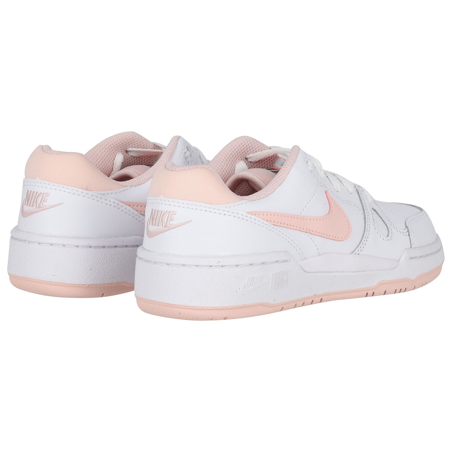 Girls White & Pink Full Force Low Trainers, 2, hi-res