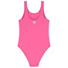 Girls Pink Logo Swimsuit, 1, hi-res