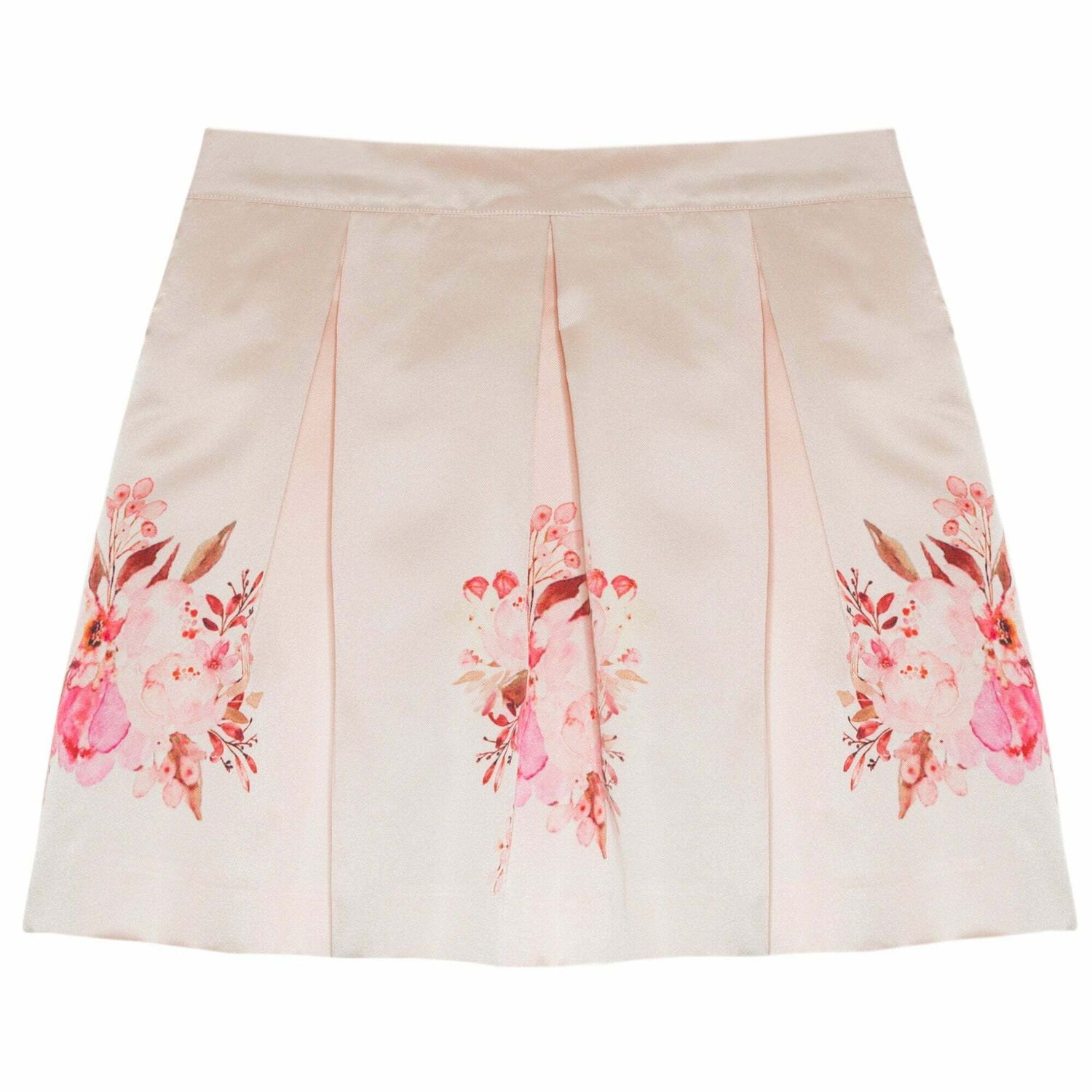 Girls Pink Printed Skirt, 1, hi-res
