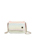 Girls Pink & Green Zigzag Bag, 1, hi-res