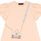 Girls Orange Crossbody Bag Dress, 3, hi-res