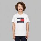 Boys White Logo T-Shirt, 3, hi-res