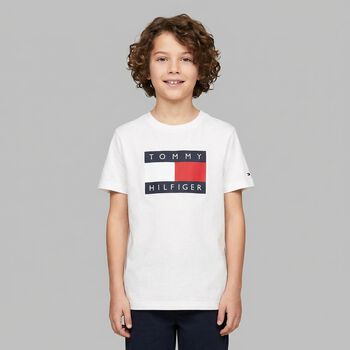 Boys White Logo T-Shirt