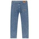 Boys Blue Logo Blue Jeans, 1, hi-res