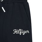 Boys Navy Blue Logo Joggers, 1, hi-res