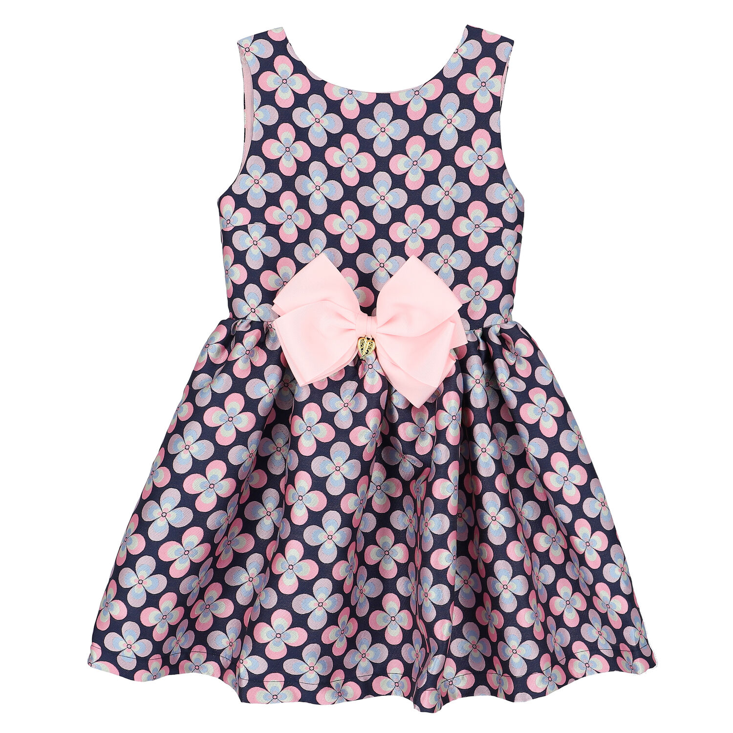 Girls Blue & Pink Dress, 1, hi-res image number null