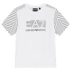 Boys White Logo T-Shirt, 1, hi-res