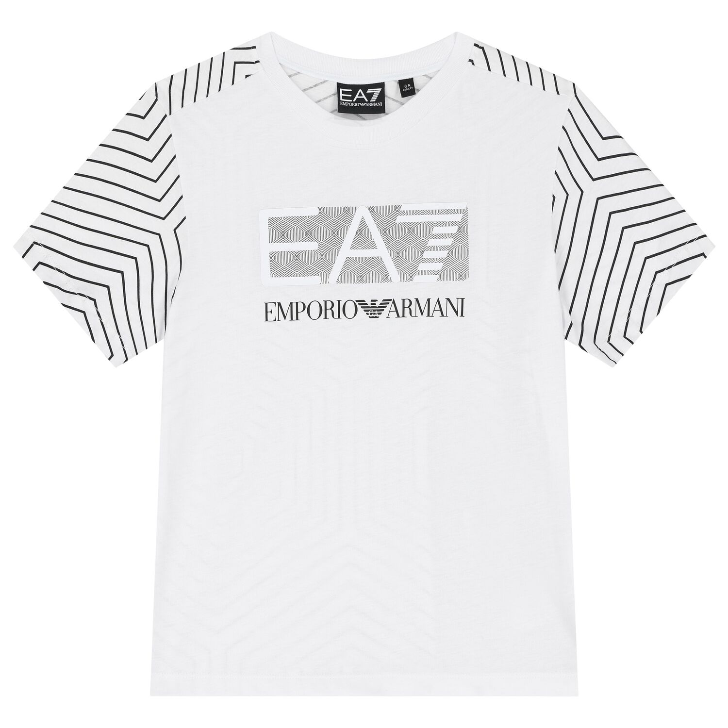 Boys White Logo T-Shirt, 1, hi-res