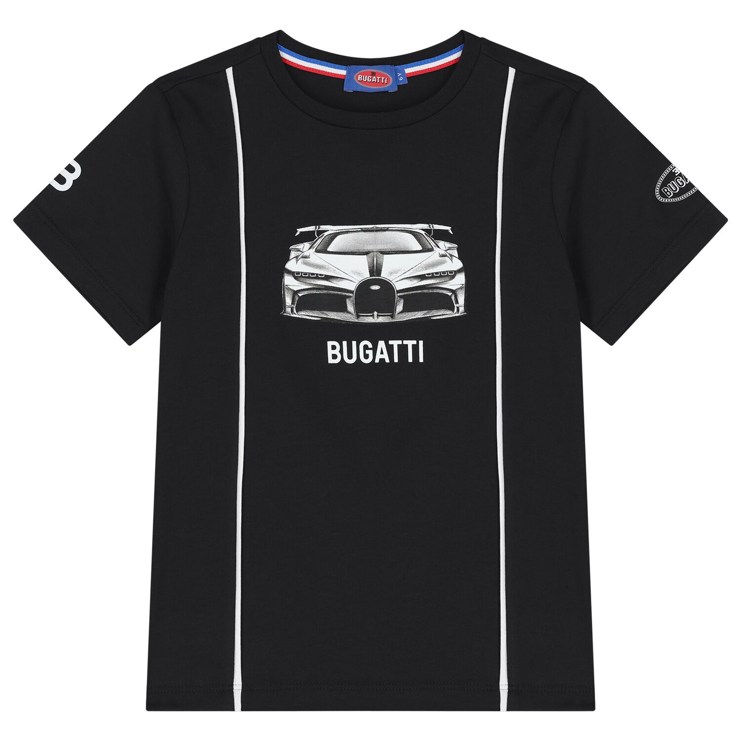 Boys Black Logo T-Shirt, 1, hi-res