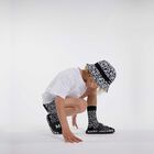 Black & White Logo Socks, 1, hi-res