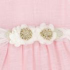 Younger Girls Pink Floral Dress, 2, hi-res