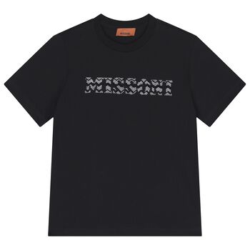 Girls Black Logo T-Shirt