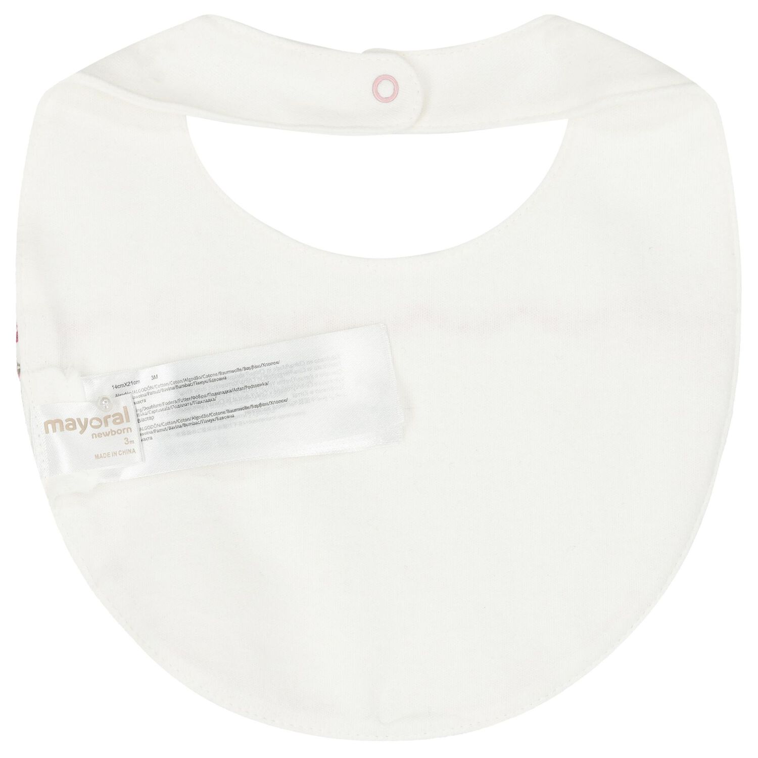Baby Girls Ivory & Pink Bibs ( 2-Pack ), 1, hi-res