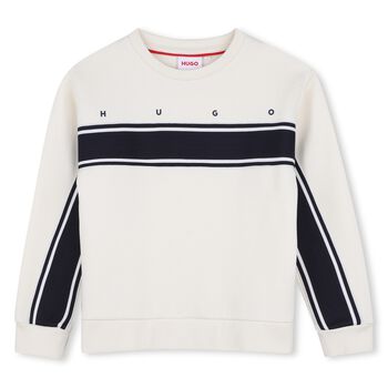 Boys Ivory Logo Sweatshirt