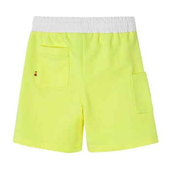 Boys Neon Yellow Bermuda Shorts