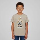 Boys Beige Lion Skater T-Shirt, 1, hi-res