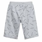 Boys Grey Logo Shorts, 1, hi-res