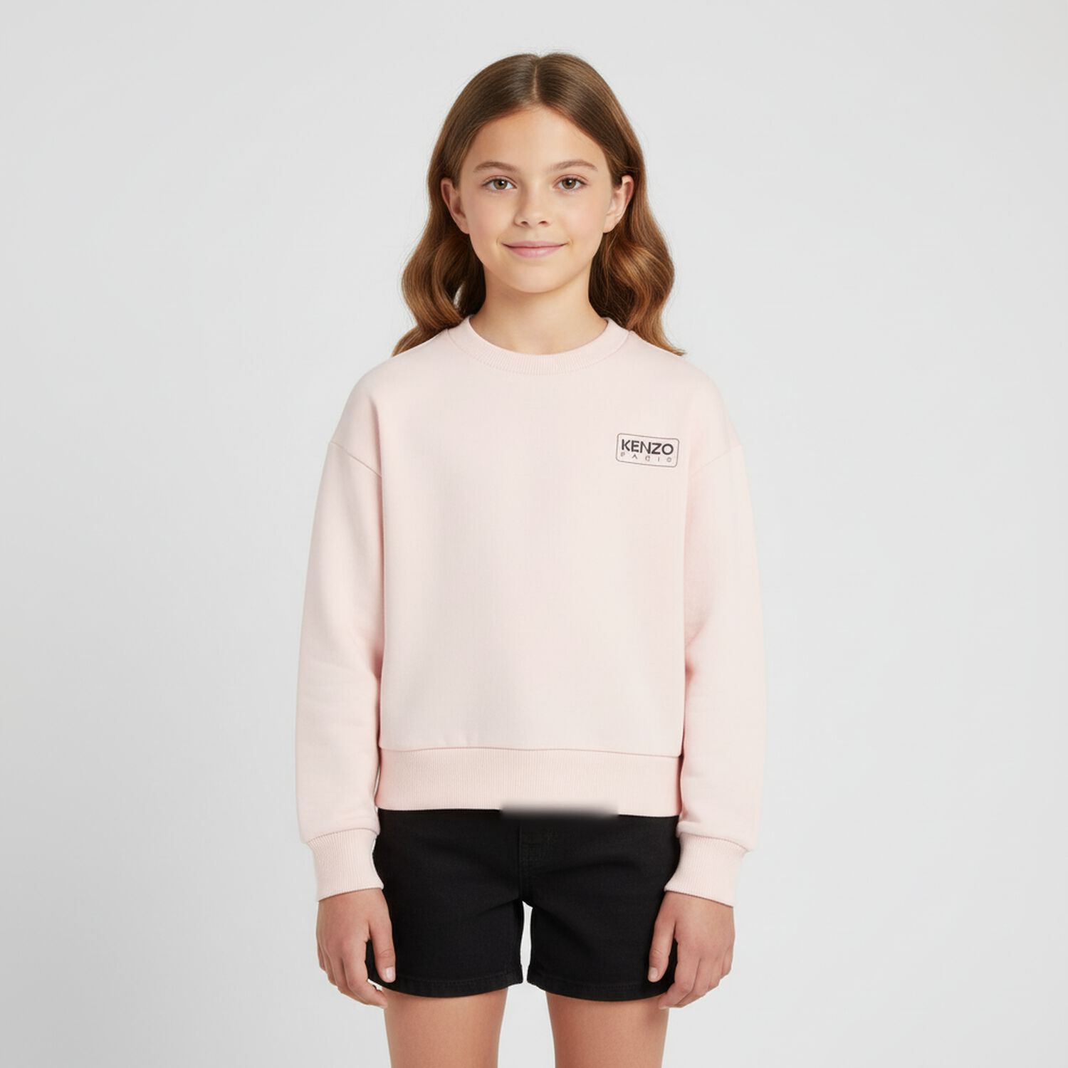 Girls Pink Logo Sweatshirt, 1, hi-res
