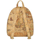 Beige Geo Map Backpack, 1, hi-res
