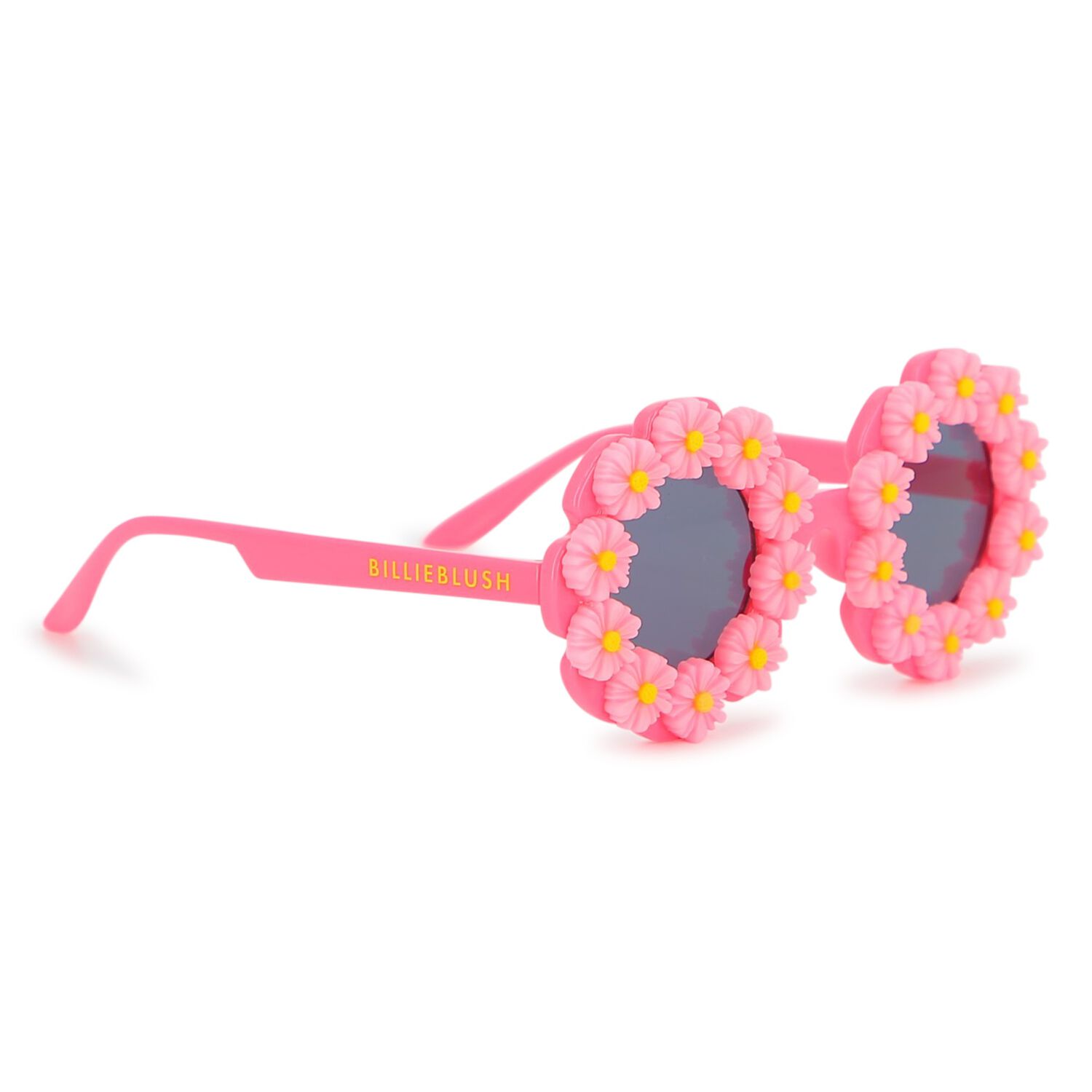 Girls Pink Flower Sunglasses, 1, hi-res