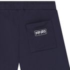Boys Navy Blue Logo Shorts, 3, hi-res