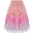Girls Pink Tulle Skirt Set, 1, hi-res