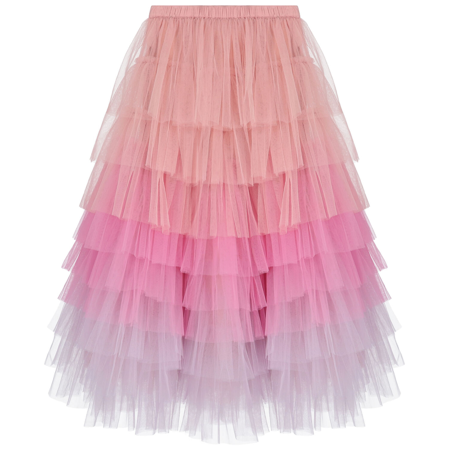 Girls Pink Tulle Skirt Set, 1, hi-res