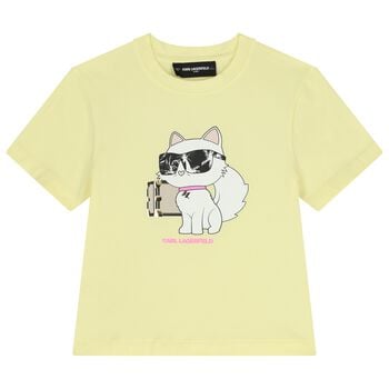 Girls Yellow Choupette T-Shirt