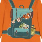Boys Orange Bag Long Sleeve Top, 1, hi-res