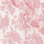 Girls Pink & White Floral Organza Dress, 1, hi-res