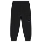 Boys Black Logo Joggers, 1, hi-res