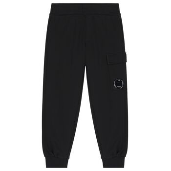 Boys Black Logo Joggers