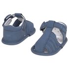 Baby Boys Blue Sandals , 1, hi-res