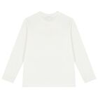 Ivory Logo Long Sleeve Top, 1, hi-res