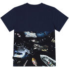 Boys Navy Blue Space T-Shirt, 1, hi-res