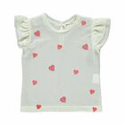 Girls Ivory Heart Top, 1, hi-res
