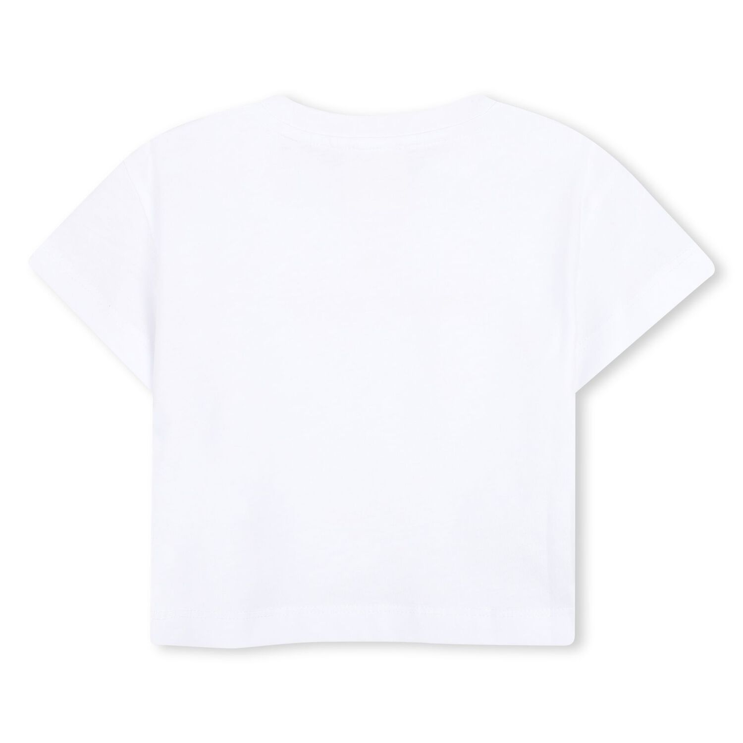 Younger Girls White Logo T-Shirt, 1, hi-res